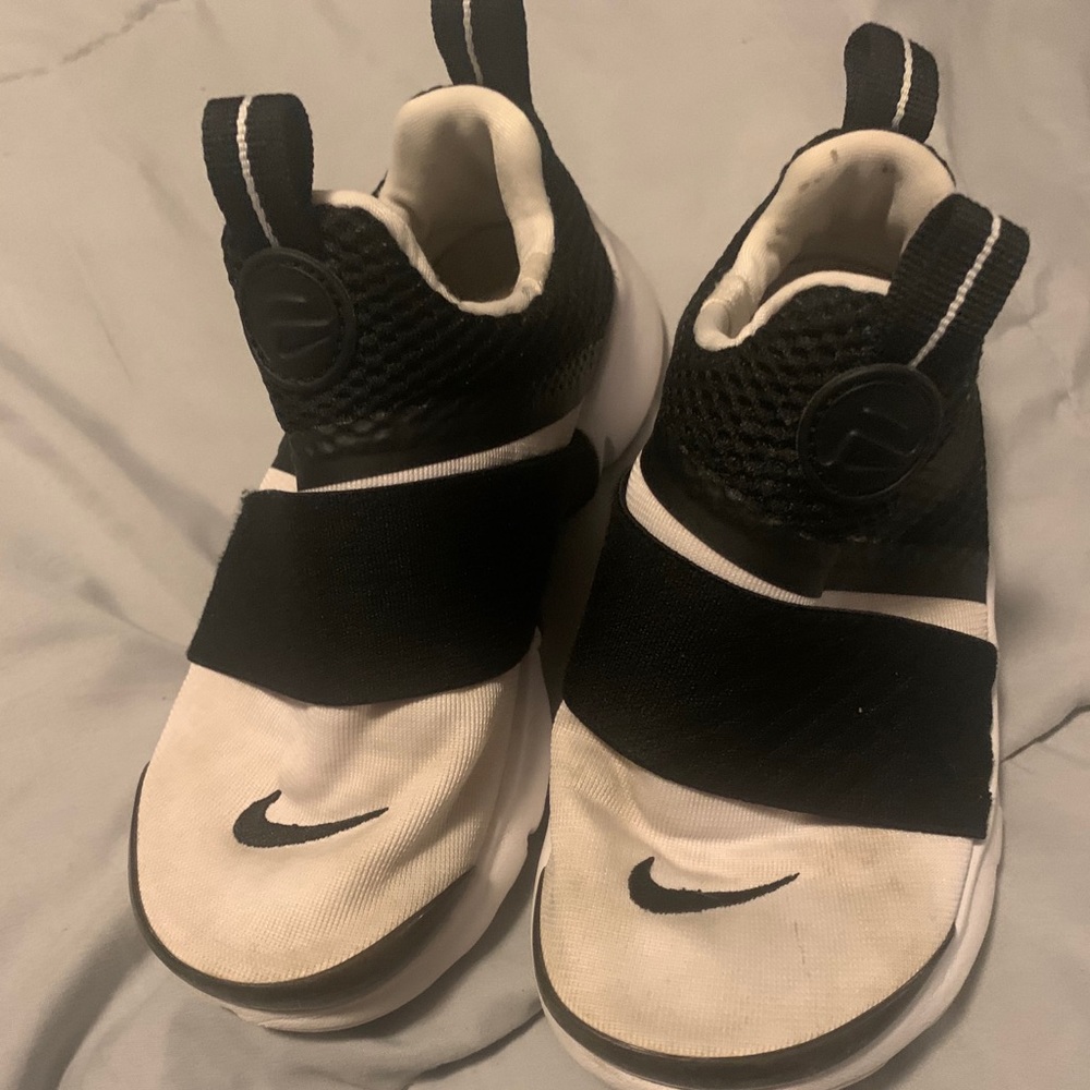 Nike shoes. Size 12c NW/No tears. White&black